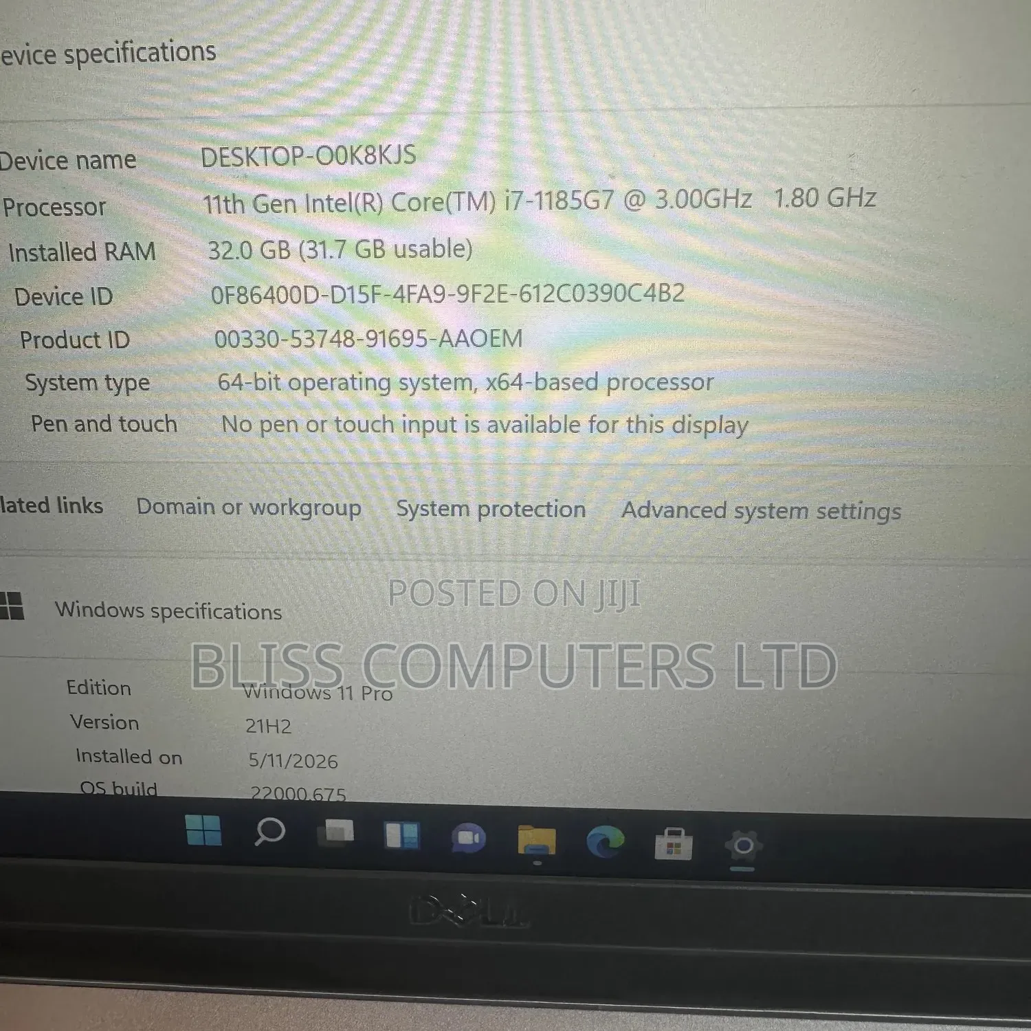Laptop Dell Latitude 5320 32GB Intel Core i7 SSD 256GB
