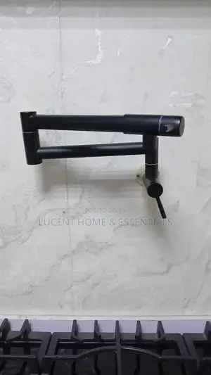 Matte Black Kitchen Pot Filler - Above Stove Tap