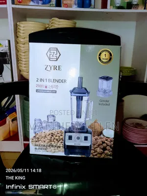 Zyre 2 In 1 Blender 2500w Multifunctional Blender With Grinder