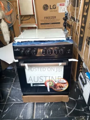 Brand New Kenster 60×60 All Gas Standing Cooker>Oven Grill>Black Color
