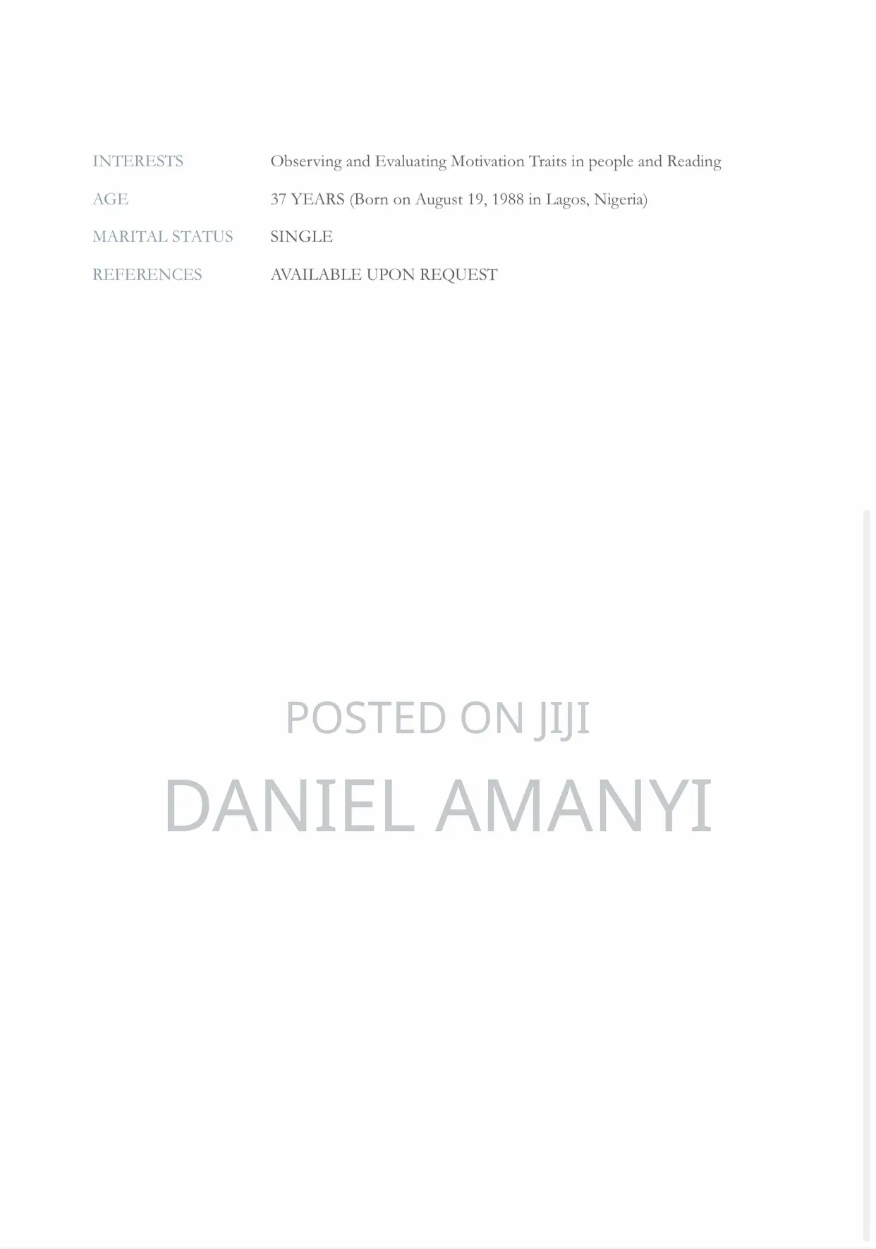 Driving Work Cv