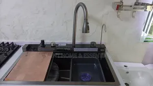 Luxury Multifunctional Waterfall Kitchen Sink Set - Gunmetal Grey