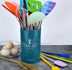 14 Pcs, Multi Colored Silicone Spoon Set