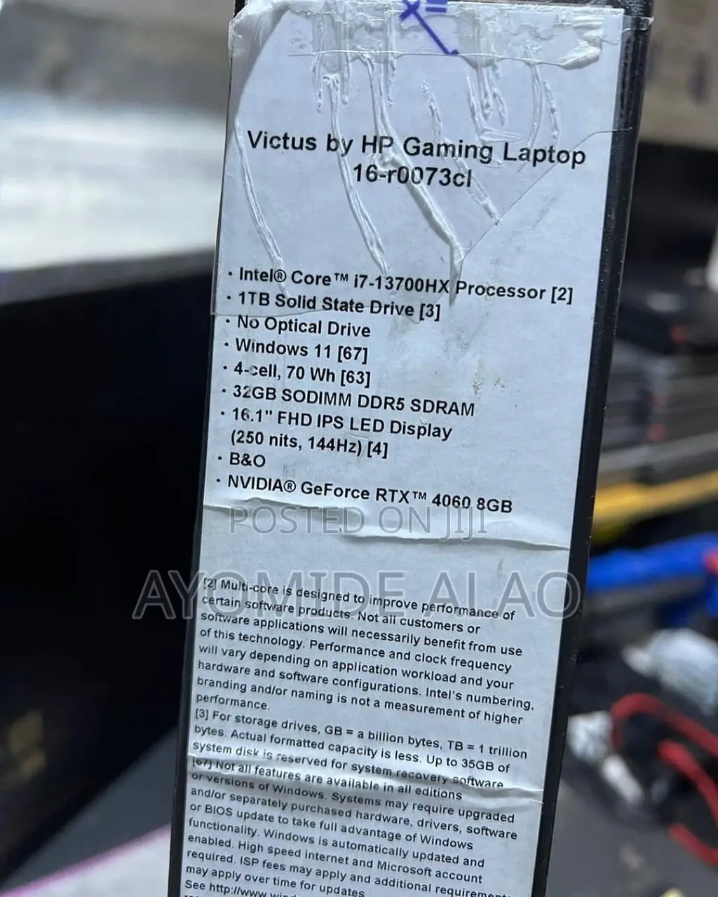 Laptop HP Victus 16 32GB Intel Core i7 SSD 1T