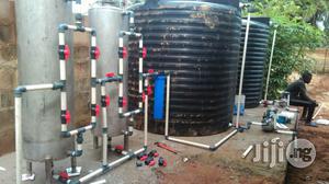 Water Treatment Cylinders And Plumbings For Factories