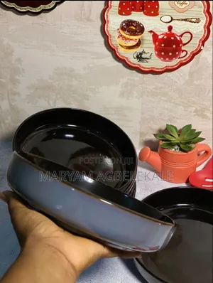 Grey and Chocolate Deep Plate