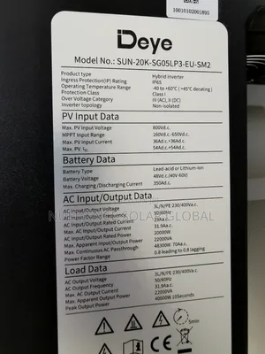 20kw Deye 3phase Hybrid Inverter
