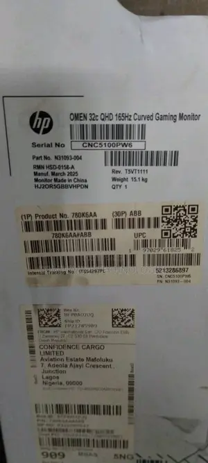 HP 31.5-Inch QHD 165hz Curved Gaming Monito
