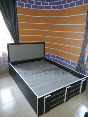 New HDF Bedframe Drawer 4.5 X 6 Feet