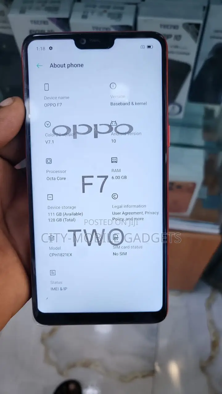 Oppo F7 128 GB Red