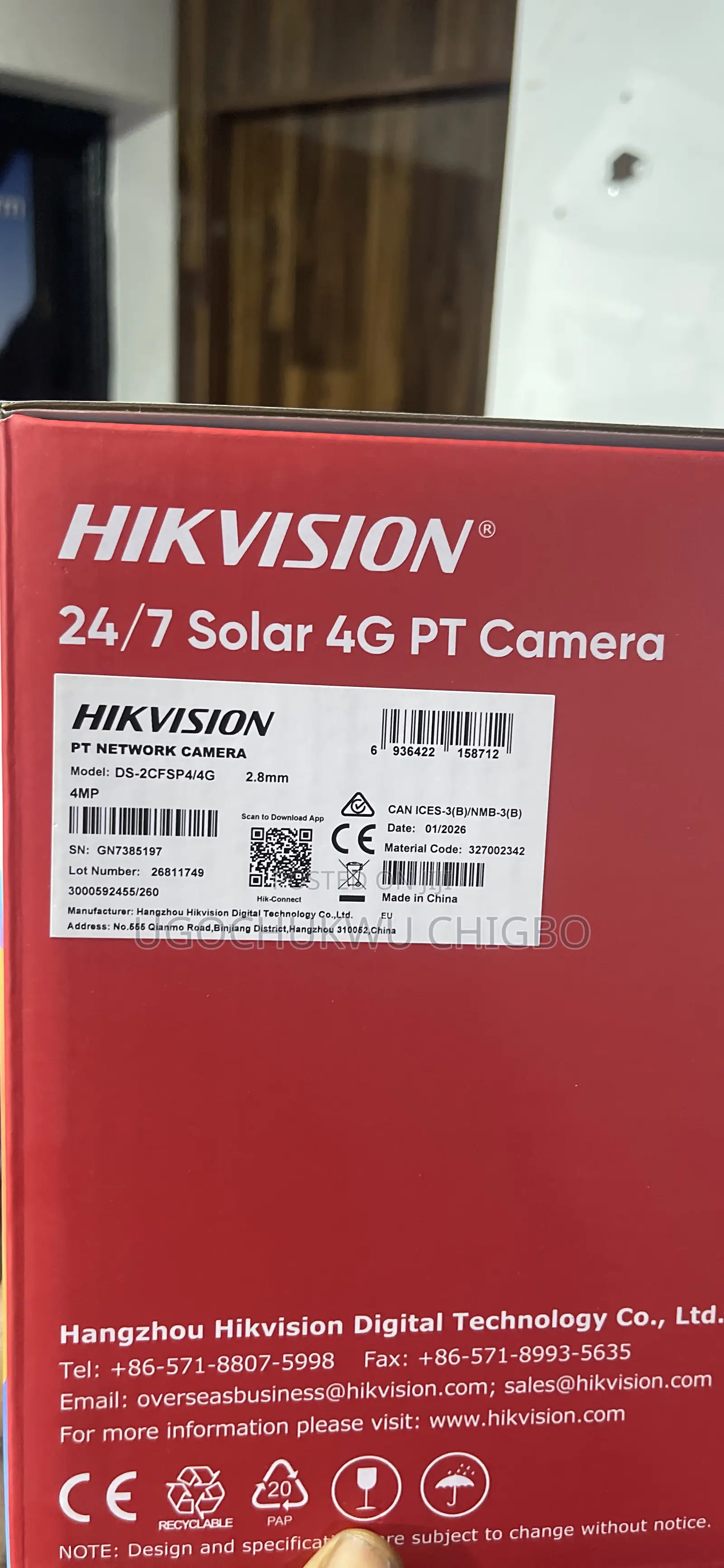 Hikvision Ds-2cfsp4/4g PTZ Aov 4g Camera
