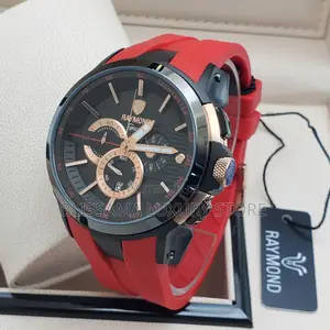 Raymond Luxury Men Rubber Wristwatch –Stylish, Durable Classy Design