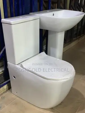 Modern Close Coupled Wc+ Pedestal Basin Set