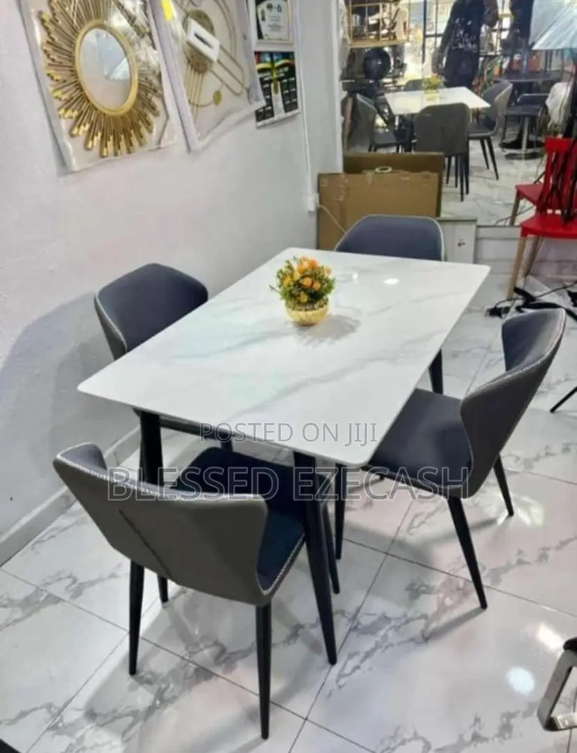 Nice Quality Marble Dining Table by 4chair