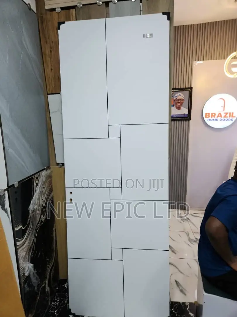 White Room Door Wooden With Fram
