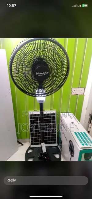 Rechargable Ac and Dc Solar Fan