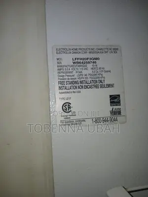 Frigidaire Upright Freezer 20.2 Cu Ft