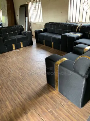 Full Set of Leather Shaped Matte Fabric Chair