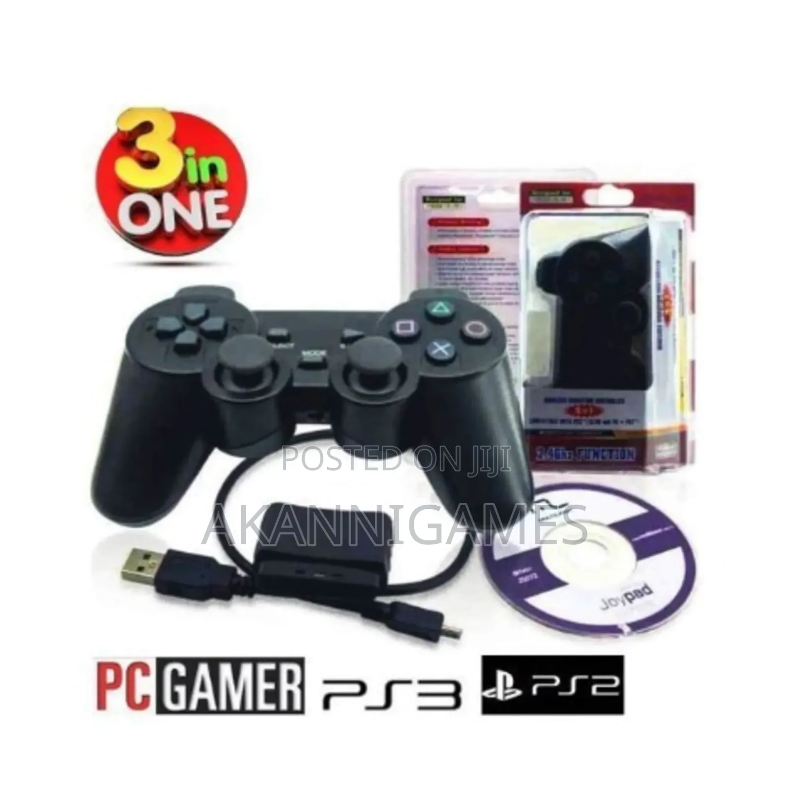 Wireless Bluetooth Game Controller Pad for Ps3 / Pc / Android