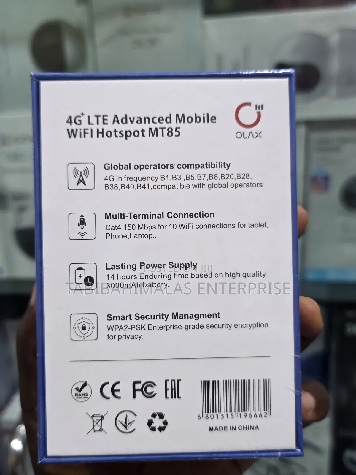 Olax Mt85 Universal 4g Lte Mifi