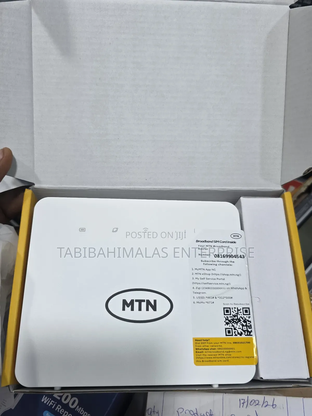 MTN B313-322 4g Lte Router + 50gb Data