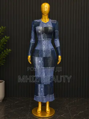 Long-Sleeve Bodycon Midi Dress