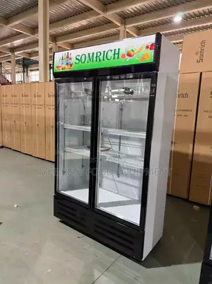 Double Door Beverage Display Chiller