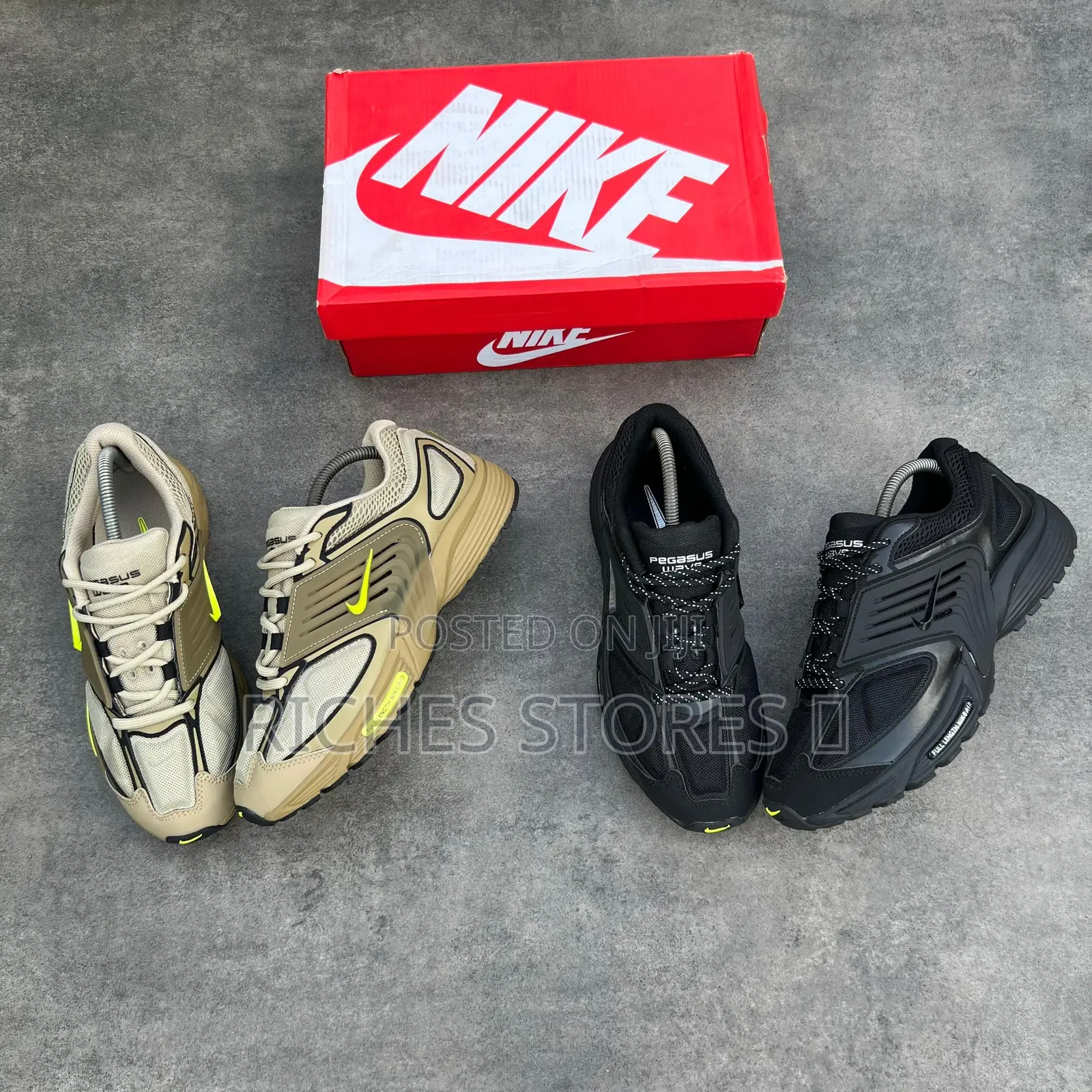 Nike Air Pegasus Wave Triple Black Khaki