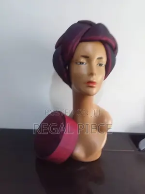 Aso Oke Head Band and Awolowo Cap (Husband and Wife Combo)