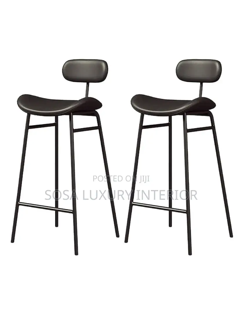 Modern Black Minimalist Bar Stools