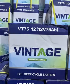 Vintage 75ah 12v Deep Cycle Gel Battery