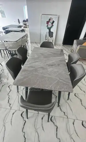 Nice Quality Marble Dining Table by 6chair