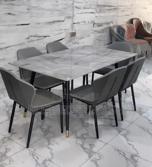 Good Quality Marble Dining Table by 6chair