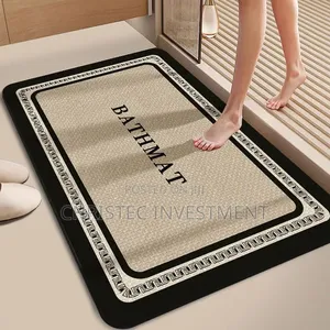 Anti Mould Diatomite Bath Mat 60x40cm Quick Dry Non Slip Thickened