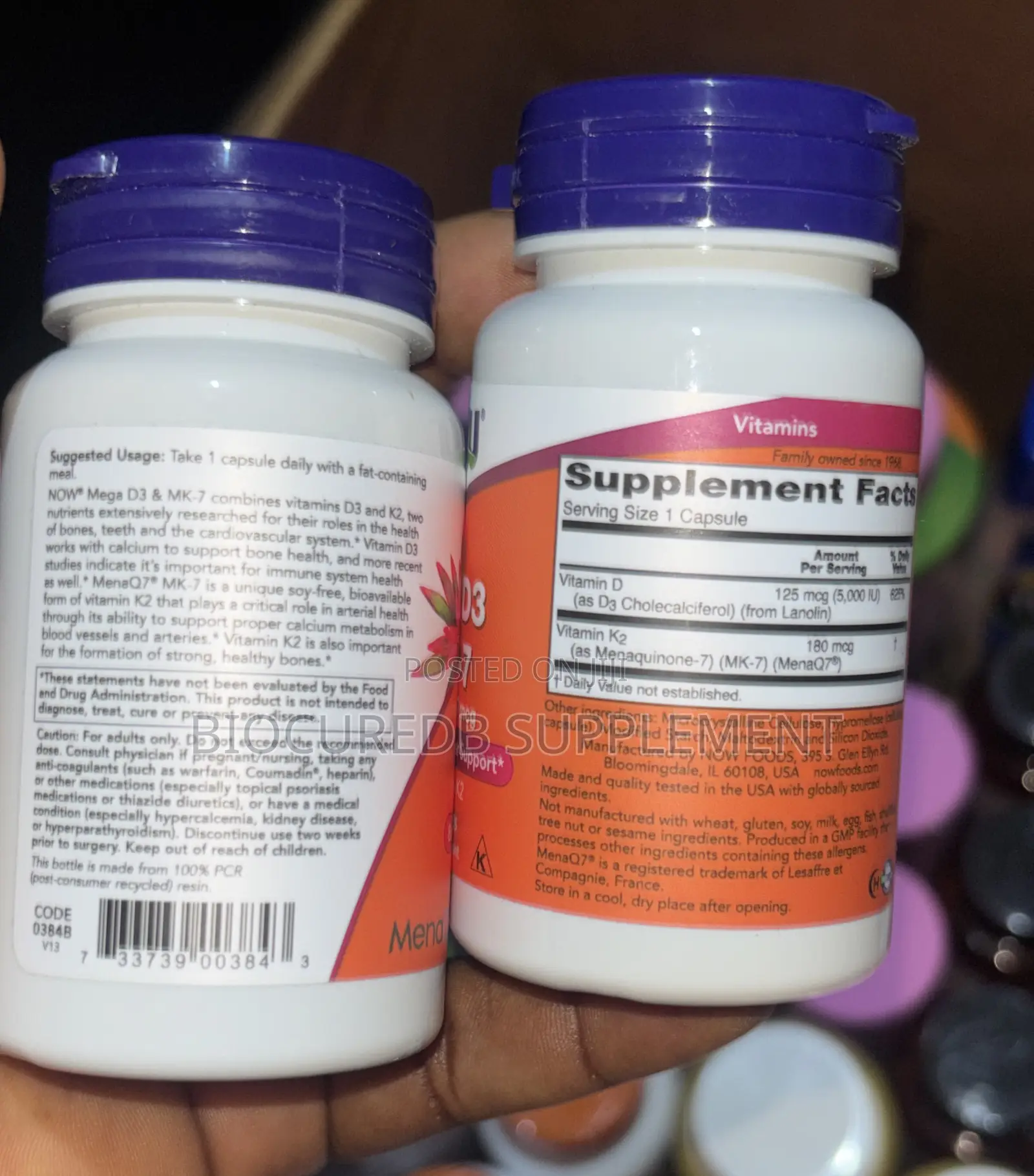 Now Mega D3 Mk-7 5000iu/180mcg 60caps