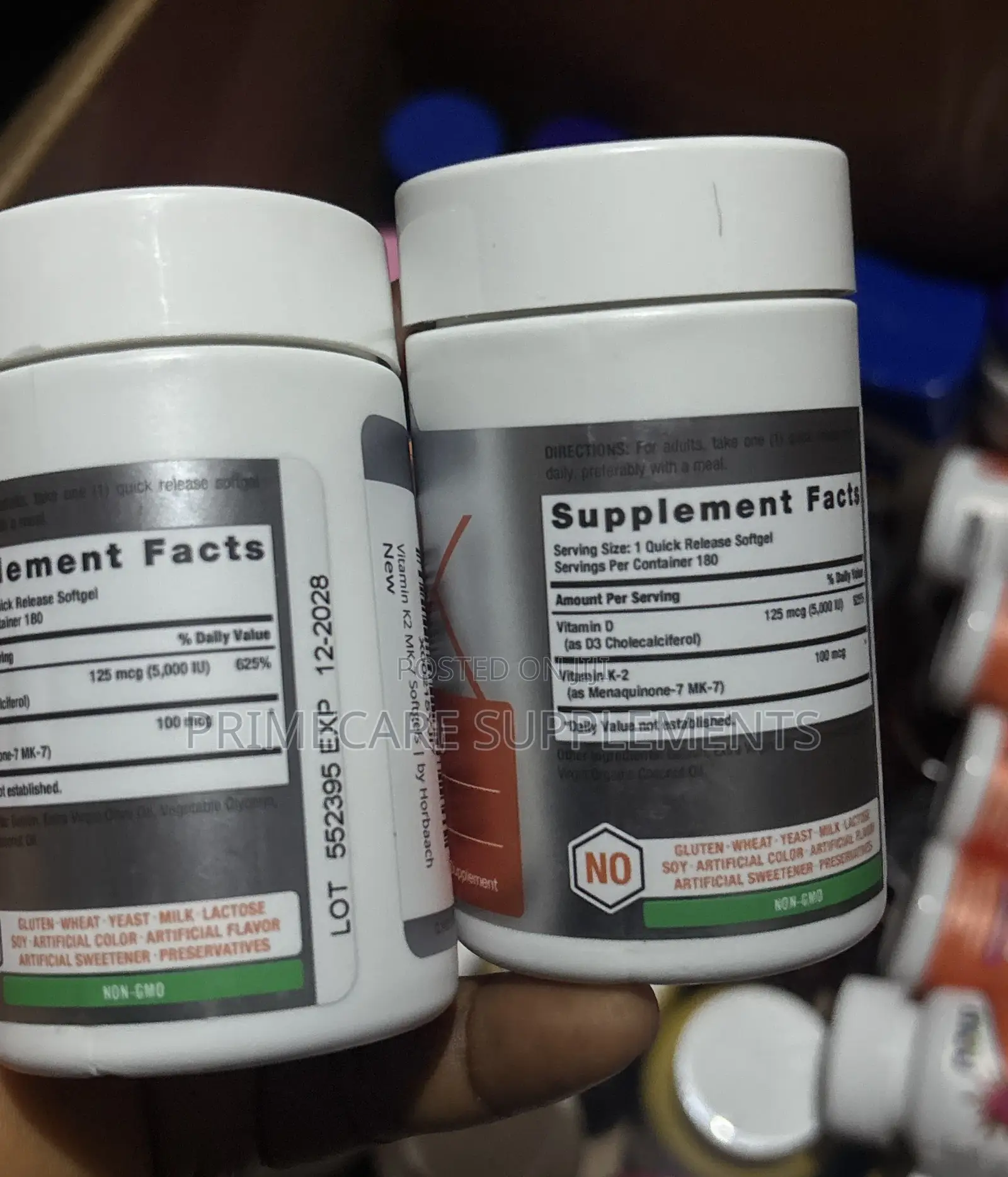 Horbaach Mk-7 100mcg + D3 5000iu 180 Softgels
