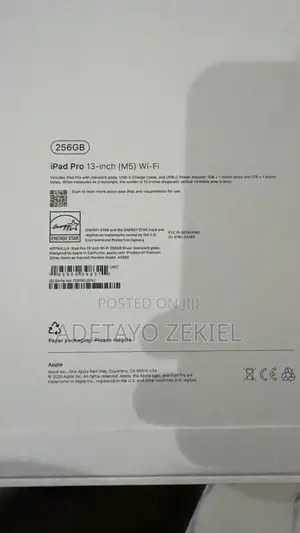 New Apple iPad Pro 256 GB Silver