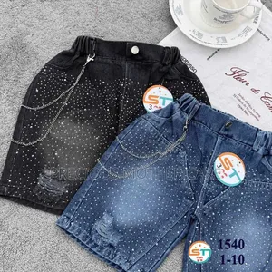 Children Stoning Short for Boy and Girl Black and Blue
