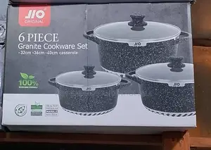 Big Size 6 PCS Granite Cookware Set