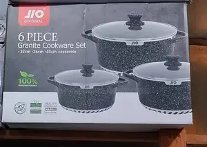 Big Size 6 PCS Granite Cookware Set