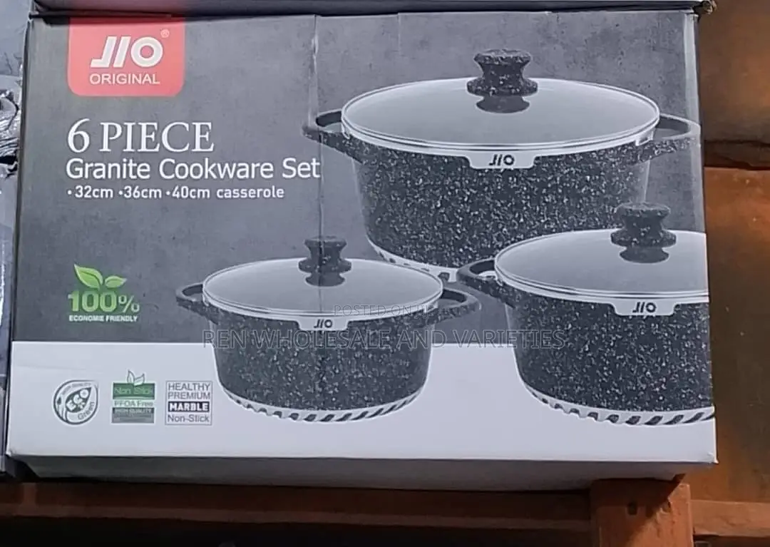Big Size 6 PCS Granite Cookware Set