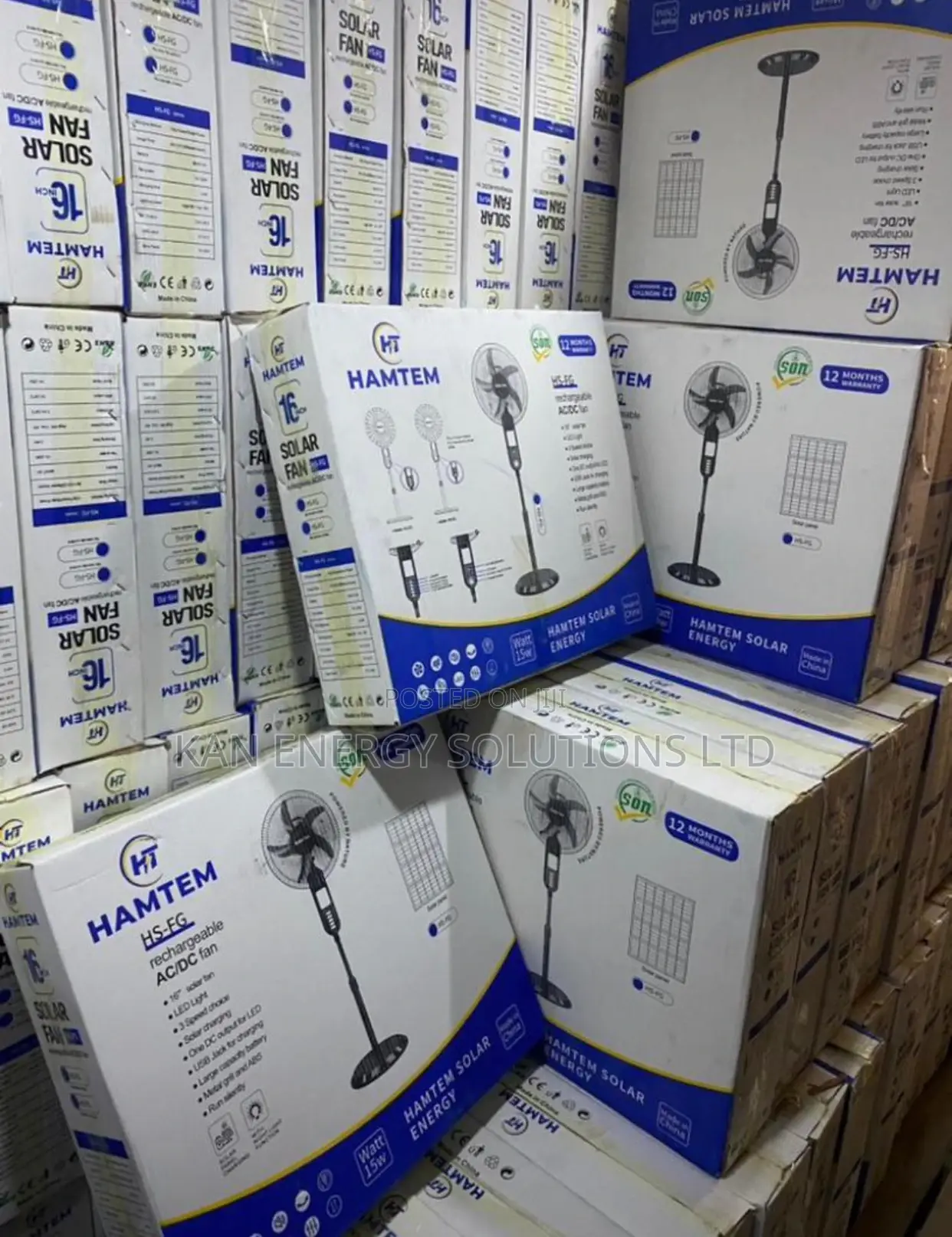 Solar X Rechargeable Fan
