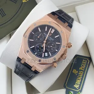 Audemars Piguet Quality Luxury Men Genuine Leather Wristwatch