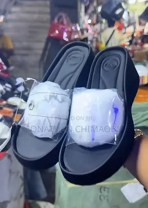 Multicolor Striped Platform Slides Size 37-42 Thick Sole Slippers