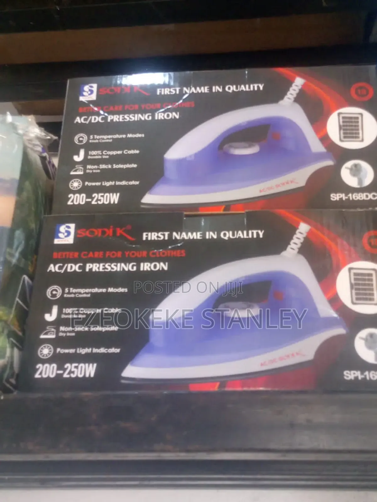 Sonik Ac /Dc Pressing Iron