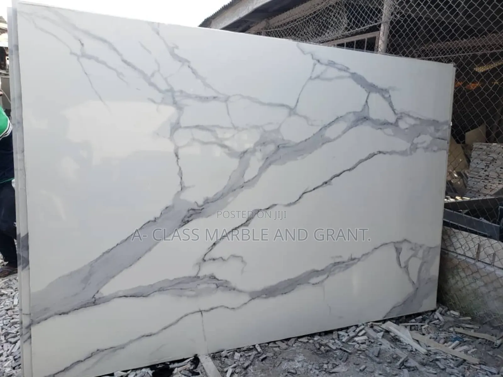 High-Quality Tiny Waves Quartz Marble Slab