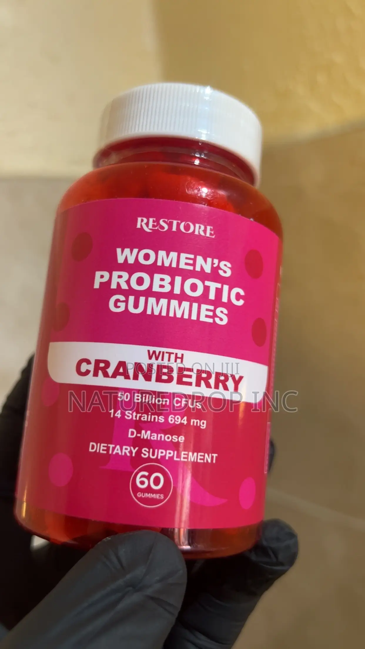 Women’S Probiotic Gummies With Cranberry by Restore