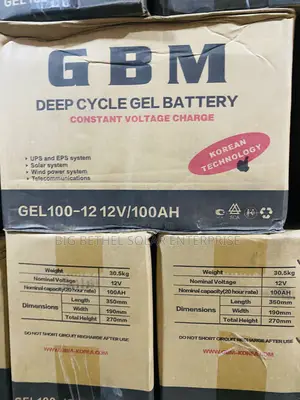 100ah 12v GBM Solar Gel Battery