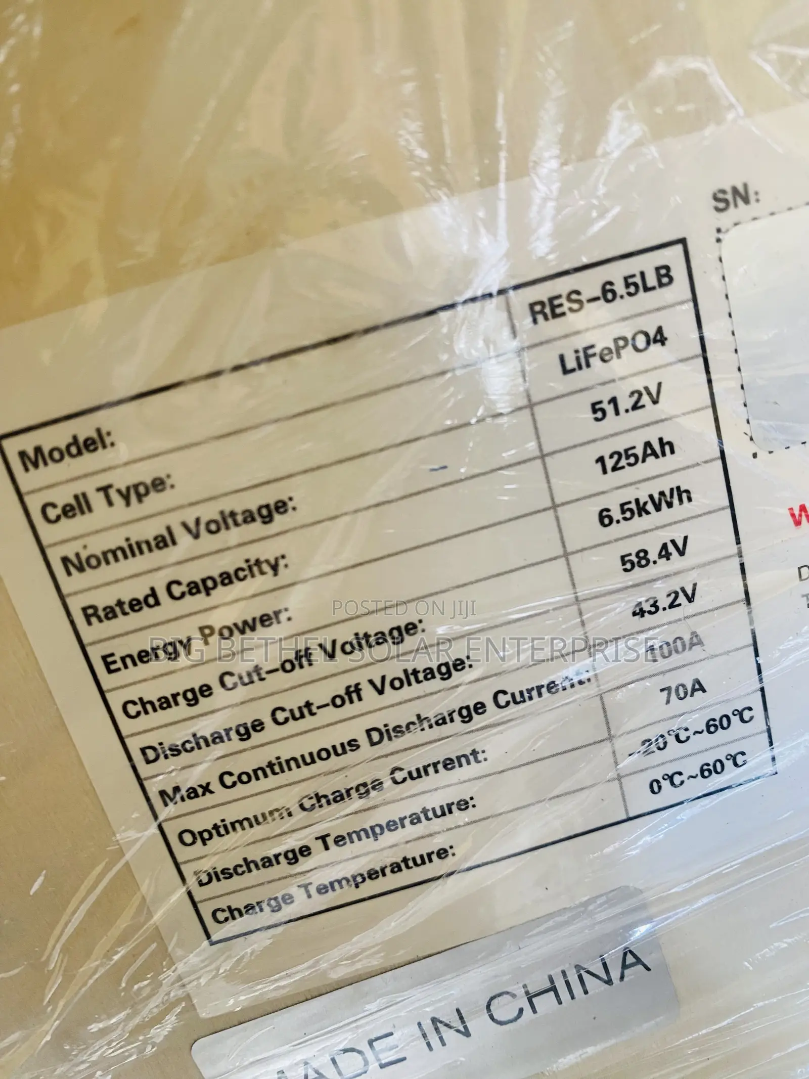 Hyper Power 4.2kwh 24v Solar Lithium Battery