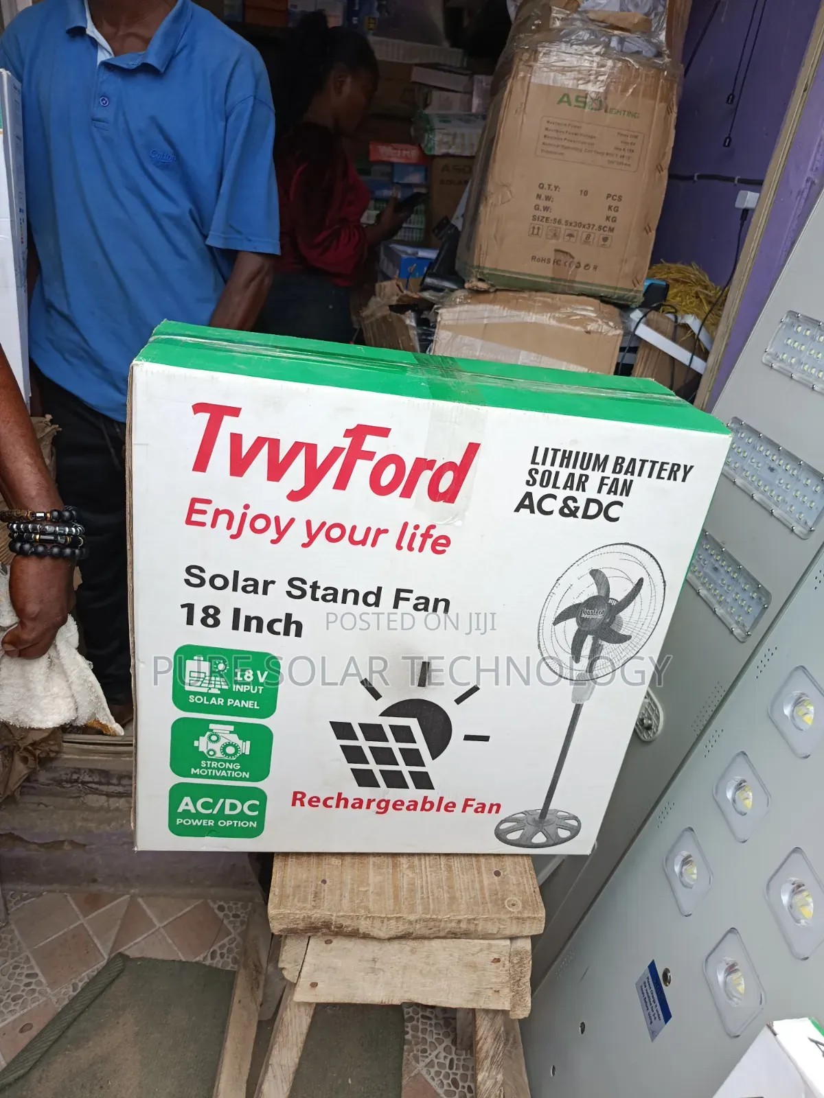 Solar Rechargeable Fan
